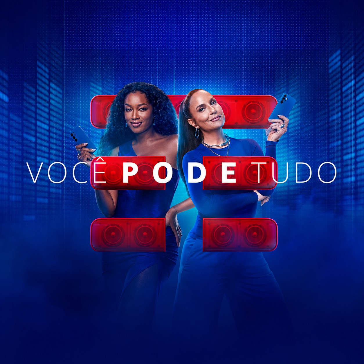 Campanha TIM Você Pode Tudo com duas profissionais usando smartphones